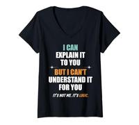 Mujer Puedo explicarte Camiseta Cuello V