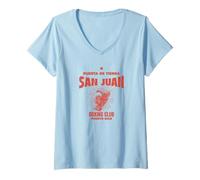 Mujer Puerta de Tierra San Juan Boxing Club Puerto Rico - Boxeo Camiseta Cuello V
