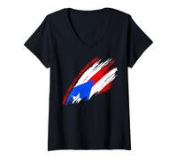 Mujer Puerto Rico Cuando La Tirania es Ley La Revolución es Orden Camiseta Cuello V