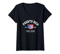 Mujer Puerto Rico Home Puerto Ricovacaciones a Puerto Amigo Camiseta Cuello V