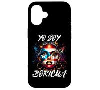 Mujer Puertorriqueña Yo Soy Boricua Puerto Rico Bandera Hispana Carcasa para iPhone 16