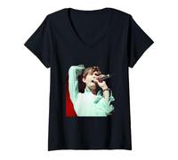 Mujer Pulp Jarvis Cocker Live Tour de Clase Diferente Gente común Camiseta Cuello V