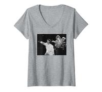 Mujer ¡Puma! En Vivo Witley Bay 1984 Andrew Ridgeley George Michael Camiseta Cuello V