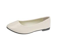 Mujer Pumps Zapatos Planos Bailarinas Cómodas Color Liso Comodidad Soporte Calzado Acogedor y Ligero Mocasines Sin Cordones Zapatillas de Ballet MiAmarillo 39 EU