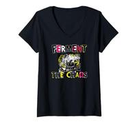 Mujer Punk Homebrewer Ferment The Chaos Craft Beer Camiseta Cuello V