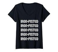 Mujer Puño de hierro Camiseta Cuello V