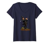 Mujer Puntuación de Fore | Abraham Lincoln Golfer Driver Civil War Camiseta Cuello V