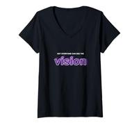 Mujer Purple Not Everyone Can See The Vision Purple Graphic Camiseta Cuello V