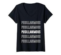 Mujer Pusilánime Camiseta Cuello V