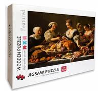 Mujer Puzzle Madera, Retro Puzzle 1000 Piezas Adultos con Compact Box 75x50cm, Rompecabezas Desafiante, Juegos de Rompecabezas Creativos para Hombres Mujeres Adolescente, Regalos para niñas, A-3170