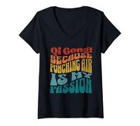 Mujer Qi Gong humor cuestionable, divertido sarcástico Vintage Yin Camiseta Cuello V