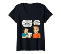 Mujer ¿Qué Quiere Miau? - Divertido diseño de Juego de Palabras de Gato Camiseta Cuello V