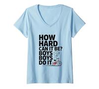 Mujer ¿Qué tan duros pueden ser niños? Camiseta Cuello V