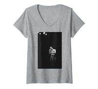 Mujer Queen Freddie Mercury Live The Works Tour NEC Arena Camiseta Cuello V