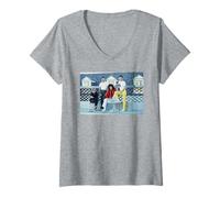 Mujer Queen Freddie Mercury Rock Band En USA The Game Tour Camiseta Cuello V