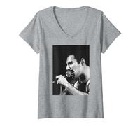 Mujer Queen Freddie Mercury The Works Tour Quiero Liberarme Camiseta Cuello V