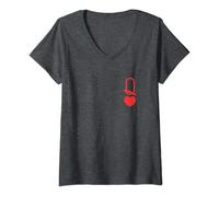 Mujer Queen of Hearts - Camiseta para niñas y mujeres Camiseta Cuello V