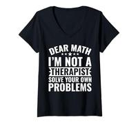 Mujer Querida Matemática No Soy Tu Terapeuta Humor Matemático Camiseta Cuello V