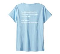 Mujer Querido Humano, detrás de mí, el Mundo es Mejor contigo, Love Kind Camiseta Cuello V