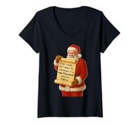 Mujer Querido Papá Noel, Todo lo Que Quiero para Navidad es un Nuevo Presidente Camiseta Cuello V