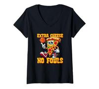 Mujer Queso Extra Sin Faltas Camiseta Cuello V