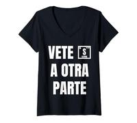 Mujer Química Divertida, Vete a Sufrir A Otra Parte Camiseta Cuello V