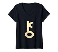 Mujer Quirón - Astrología Astrológica Planetoide Zodiaco Camiseta Cuello V