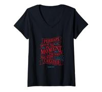 Mujer Quizás Este es el Momento en Que fuiste Creado para- Ester 4:14 Camiseta Cuello V