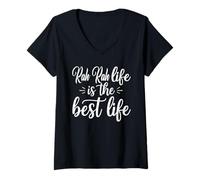 Mujer Rah Rah Life is The Best Life For Cute Grandma Mothers Day Camiseta Cuello V
