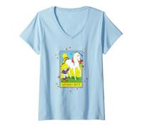Mujer Rainbow Brite & Starlite Vintage Colorful Tarot Card Camiseta Cuello V