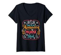 Mujer Ramadán Kareem Eid Mubarak Este es mi Ramadán Camiseta Cuello V