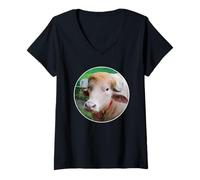 Mujer Rare Albino Buffalo in Bangladesh Named After The President Camiseta Cuello V