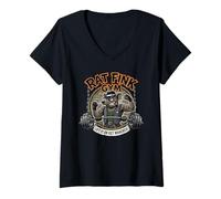 Mujer Rat Fink Gym Divertido Entrenamiento Fitness Camiseta Cuello V