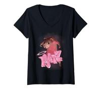 Mujer Ratz Meme - funny rat funny mouse ratz pink ratz mouse meme Camiseta Cuello V