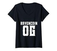 Mujer RAVENCOIN OG For Early RVN Adopters/GPU Ravencoin Miners Camiseta Cuello V