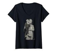 Mujer Ray Allen & Lord Charles Ventrílocuo Dick ficticio Barnatt Camiseta Cuello V