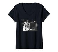 Mujer Ray Dorset Cantante Mungo Jerry Reading Fest 1972 Camiseta Cuello V