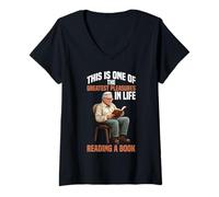 Mujer Reading a Book One of Life'S Greatest Pleasures - Camiseta Cuello V