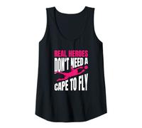 Mujer Real Heroes Don't Need A Cape To Fly Portera De Fútbol Camiseta sin Mangas