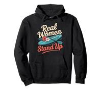 Mujer Real Stand Up Floral Paddleboarding Sudadera con Capucha