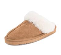 Mujer Real Suede Piel De Oveja Australiano Invierno Forrada Piel Mulas - TAN37 - AYC0215