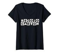 Mujer Recojo Cartón. Funny Mexican Spanish Party Mexico Slang Camiseta Cuello V