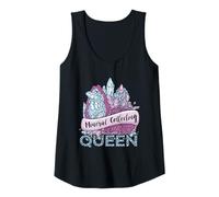 Mujer Recolección de minerales Reina geóloga Reina coleccionista de minerales Gemas Camiseta sin Mangas
