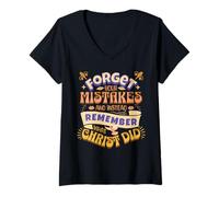 Mujer Recuerda Lo Que Cristo Hizo Adolescentes Religiosos Jesús Rey Del Amor Camiseta Cuello V