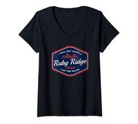 Mujer Recuerda Ruby Ridge 1992 - No cumpliré. Camiseta Cuello V