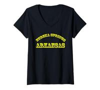 Mujer Recuerdo de Eureka Springs Arkansas USA Camiseta Cuello V