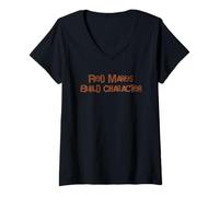 Mujer Red Mares Construir Personaje Vaquera Camiseta Cuello V