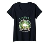 Mujer Redwood National Park | California Camiseta Cuello V
