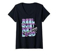 Mujer Reel Quiet, Net Loud Camiseta Cuello V
