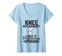 Mujer Reemplazo de Rodilla I Call It Performance Upgrade Surgery Camiseta Cuello V